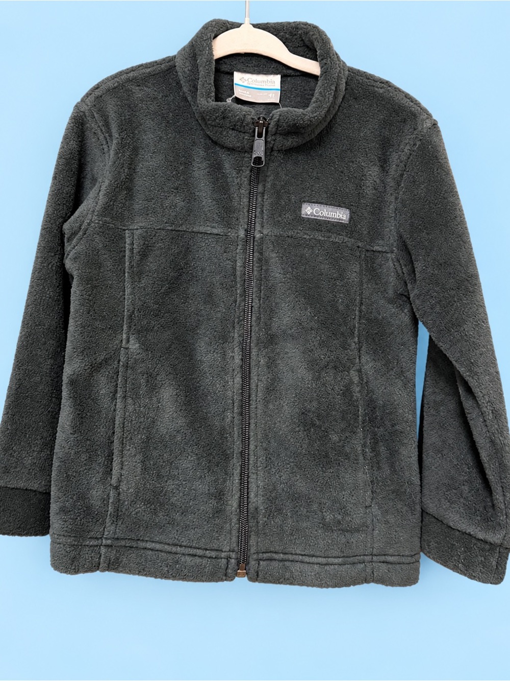 NWT Columbia Kids Birch Falls Full Zip Fleece Jacket Black